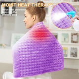 Heating Pad-Electric Heating Pads for Back,Neck,Abdomen,Moist Heated Pad for Shoulder,Knee,Hot Pad for Pain Relieve,Dry&Moist Heat & Auto Shut Off(Light Purple, 20''×24'')