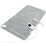 Heating Pad-Electric Heating Pads for Back,Neck,Abdomen,Moist Heated Pad for Shoulder,Knee,Hot Pad for Pain Relieve,Dry&Moist Heat & Auto Shut Off(Light Gray, 33''×17'')