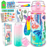 EDsportshouse Decorate Your Own Water Bottle Kits for Girls Age 4-6-8-10,Mermaid Painting Crafts,Fun Arts and Crafts Gifts Toys for Girls Birthday Christmas(Mermaid)