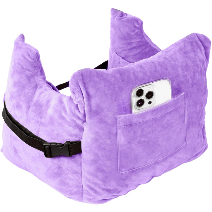 MOYOAMA Post Mastectomy Pillow - Recovery After Breast Cancer Surgery, Breast Augmentation - Lightweight Post Surgery Pillow with 4 Built-in Pockets to Support Healing - Breast Cancer Gifts for Women