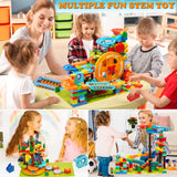 Marble Run Building Blocks Kid Toys Ages 4-8,Montessori Education Preschool Learning STEM Toys for 3 4 5 6 8 Year Old Boys and Girls Christmas Birthday Gifts,puzzle Marbles Track for Kids Games