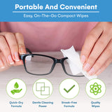 Care Touch Glasses Wipes, 400ct - Lens Cleaning Wipes for Eyeglasses, Eyeglass Individually Wrapped, Cleaner Lenses Glasses&Optical Lens, Disposable