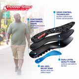 PowerStep Insoles, ComfortLast, Maximum Cushioning and Conforming Foam, Shock Absorbing Gel Inserts For Women and Men