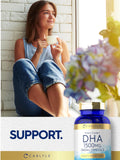 Carlyle DHA Supplement 1500mg | 180 Softgels | Omega-3 Supplement | Non-GMO, Gluten Free