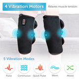 COMFIER Heated Knee Brace Wrap with Massage,Vibration Knee Massager with Heating Pad for Knee, Leg Massager, FSA or HSA eligible,Heated Knee Pad for Stress Relief