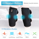 COMFIER Knee Massager with Heat, Vibration Knee Support Brace, Heating Pad for Knee, Knee Warmer, Adjustable Intensities, Velcro Straps, Smooth Velvet Fabric,5 Modes