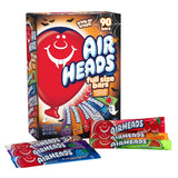 Airheads Candy Bars, Halloween Variety Box, Chewy Full Size Fruit Taffy, Trick or Treat Mega Box, 90 Individually Wrapped Full Size Bars (Packaging May Vary)