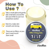 Vanmans Tallow and Honey Balm (2 oz) - 3 Pack - Beef Tallow Grass Fed Honey Balm w/Vitamins A, K, D, E, & Essential Oils – Beef Tallow Moisturizer - Head to Toe Skincare w/Grass Fed Beef Tallow