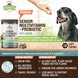 STRAWFIELD PETS 2-pack LOT Strawfield Senior dog Multivitamin + Probiotic 120 Soft Chews 12/2022