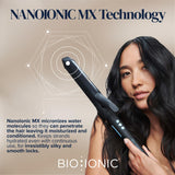 BIO IONIC 1" Pro Curling Iron - Moisturizing Heat Technology, Long Barrel Curling Iron for Faster, Easier Styling - Long Barrel Styler, Conditions and Boosts Shine with Ceramic Coating, 1 Inch