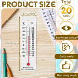 Maitys 20 Pcs Student Thermometers Mercury Free Science Thermometer School Supplies Boiling Point Thermometers for Classroom Teaching Tools