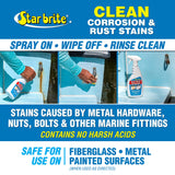 STAR BRITE Rust Stain Remover Spray - Instantly Dissolve Corrosion Stains on Fiberglass, Vinyl, Fabric & Painted Surfaces - Also Removes Sprinkler Stains & Mold & Mildew Stain Remover + Cleaner