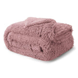 Bedsure Soft Dusty Pink King Size Blanket for Bed, Fluffy Fuzzy Large King Blanket for Winter, Cozy Plush Sherpa Fleece Faux Fur Blanket, Thick Warm Christmas Blanket Gifts for Women, Men, 108x90