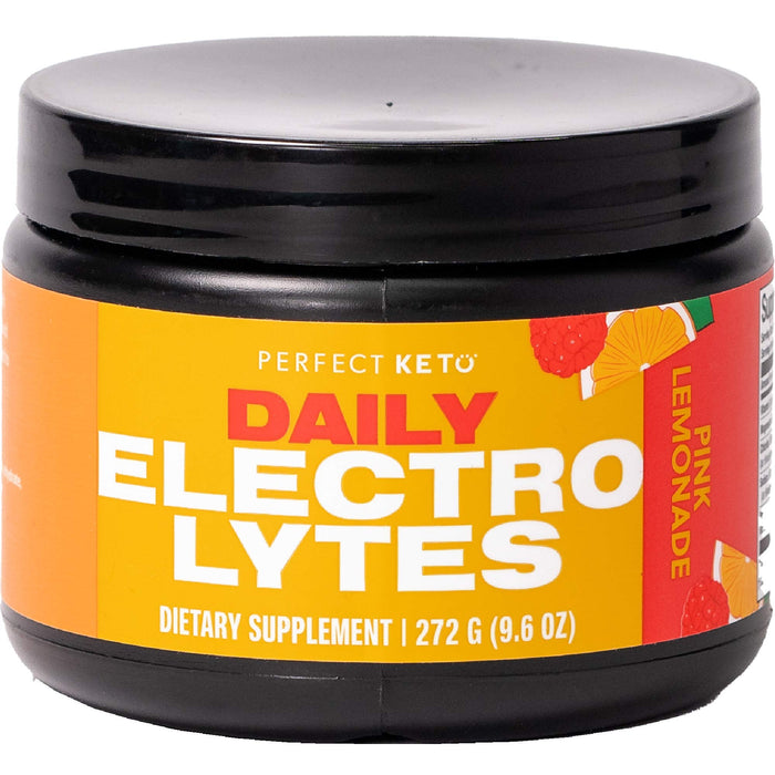Perfect Keto Electrolytes Hydration Powder | Supports Hydration, Recovery & Healthy Immune System | Sugar Free, Low Carbs, Calories or Fillers | Keto-Friendly & Non-GMO (Pink Lemonade)