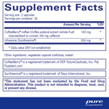 Pure Encapsulations CaffPhenol | Whole Fruit Coffeeberry Extract and Theanine to Provide Balanced Energy and Cognitive Support | 60 Capsules