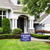 Signbeats Trump JD Vance 2024 Make America Great Again Yard Sign, Blue,12"x17.5" - Double-Sided Corrugated Plastic Lawn Sign with H Stake