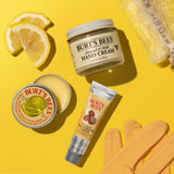 Burt's Bees Christmas Gifts, 3 Body Skincare Stocking Stuffers, Hand Repair Set, 3 Hand Creams plus Gloves - Almond Milk Hand Cream, Lemon Butter Cuticle Cream, Shea Butter Hand Repair Cream