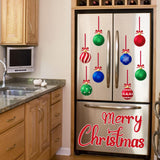 90shine 31PCS Christmas Garage Door Decorations Magnets - Merry Xmas Ball Holiday Refrigerator Fridge Kitchen Decor(Red, Blue, Green)