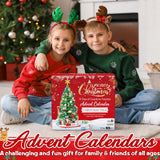 Advent Calendar 2024 for Kids Adults Teens, 24 Days STEM Christmas Tree Building Blocks Christmas Countdown Calendar Gift Box with Christmas Tree Santa Bricks Toys Set for Boys Girls Women Men Age 6+