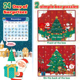 Jigsaw Puzzle Advent Calendar 2024 for Kids and Adults- 1008 Pieces Puzzle 24 Days Christmas Countdown Calendar - Family Game Christmas Gifts for Kids Adults - Polar Christmas Eve(27.56 x 19.68 Inch)