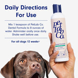 Petlab Co. Dog Dental Formula - Keep Dog Breath Fresh and Teeth Clean - Supports Gum Health - Water Additive Dental Care Targets Tartar - Packaging May Vary