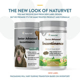 NaturVet Senior Advanced Incontinence Dog Supplement – Helps Support Dog’s Bladder Control, Normal Urination – Includes Synergistic Blend of Botanicals – 60 Ct. Soft Chews