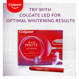 COLGATE Max White Ultimate Overnight Teeth Whitening Pen, Reverses 15 Years Of Stains* 2.5ml, 1 Pack, 35 Nightly Treatments