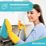 MOONQUEEN 72 Pack Microfiber Cleaning Cloth - Reusable Cleaning Rag, Fast Drying Cleaning Towels,12"X12", Green/Blue/Yellow/Pink