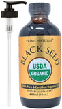 Organic Black Seed Oil 16oz - Cold Pressed Unrefined High Thymoquinone 1.7% USDA Certified - Turkish Origin Potent Nigella Sativa Liquid - Vegan Omega 3 6 9, Antioxidant Immune Boost Joints Skin Hair