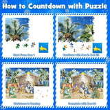 Nativity Puzzle Advent Calendar 2024 Adult,1008pcs Christmas Jigsaw Puzzle for Teens Men Women, 24 Day Christmas Countdown Calendars Xmas Suprise Gift for Family Friends