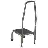 Drive Medical 13031-1SV Bariatric Step Stool with Handrail, Silver Vein