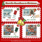 Advent Calendar 2024 Christmas Puzzles for Adults 1000 Pieces, Countdown Calendar Christmas Stamp Puzzle, 24 Days of Christmas Advent Calendar Vintage Holiday Jigsaw Puzzles