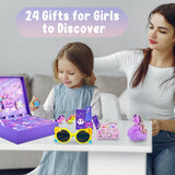 ZTBBW Advent Calendar for Girls, Christmas Countdown Calendar with 24 Unique Jewellery Gifts, Including Hair Accessories, Jewelry, Hair Clips, Beautiful Bracelets, Cute Ring, Stickers, Coin Purse