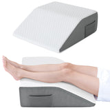 Cozymaker Adjustable Leg Elevation Pillows for Swelling, Cooling Gel Memory Foam Wedge Pillows for After Surgery, Sciatica Back Knee Hip Ankles Pain Relief, Leg Pillows for Sleeping