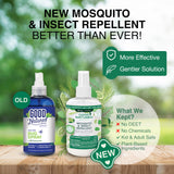 Good Natured Brand DEET-Free Mosquito Repellent | Insect, Tick, Fly & Bug Spray | Kid Safe | Non-Oily Formula | Essential Oil Based | Cedarwood & Rosemary Insect Repellent | 8 oz