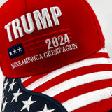 Trump 2024 Hat Donald Trump Hat Make America Great Again Hat MAGA 3D Embroidered Adjustable Baseball Cap Red