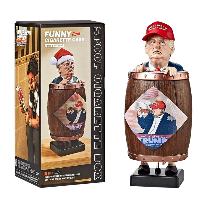 PEYIDA Donald Trump Collectibles - Funny Cigarette Dispenser for Christmas Party, Home Decor - Gag Gift for Trump Fans