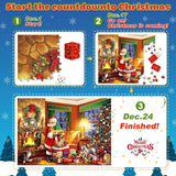 Advent Calendar 2023 Christmas Puzzles for Kids and Adults, 2023 Christmas 24 Days Countdown Calendars Christmas Gifts for Boys Girls,1008 Pieces Christmas Puzzle in 24 Boxes, Santa's Workshop(27.56 x