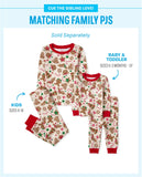 The Children's Place baby girls Family Matching Christmas Holiday Sets, Snug Fit 100% Cotton, Adult, Big Kid, Toddler, Pajama Set, Vanilla Gingerbread, 7 US