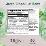 Jarrow Formulas Jarro-Dophilus Baby Probiotic + GOS Prebiotic, Dietary Supplement, Gut Support for Babies, 2.1 oz Powder, 60 Day Supply