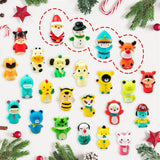 Vanmor Finger Puppets Advent Calendar 2024 for Kids Toddlers - Christmas Countdown Calendar 24 Days Animals Finger Toys Xmas Gifts for Boys Girls Pinata Fillers Party Favors Goodie Bag Fillers