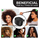 Hair Steamer For Natural Hair Home Use w/10-level Heats Up Quickly, Heat Cap For Deep Conditioning - Thermal Steam Cap For Black Hair, Great For Deep Conditioner (Black)