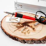 Premium Wood Burning Kit 42PCS | 36Tips, Adjustable Temperature Pen With Safety Stand, Metal Stencil&Pliers.Free Deluxe Case & How To. Complete Gift For An Effortlessly Mastering The Art Of Pyrography