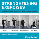 Home Ranger Premium Shoulder Pulley System – Original Version, Model 240 – Ergonomic Handles and Web Strap for Secure Over-The-Door or Side Attachment – Easy Set-up, Range of Motion Exercise Device