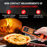 ThermoPro TP420 2-in-1 Instant Read Thermometer for Cooking, Infrared Thermometer Cooking Thermometer with Meat Probe, Non-Contact Laser Meat Thermometer for Griddle Grill Pizza Oven HVAC Pool