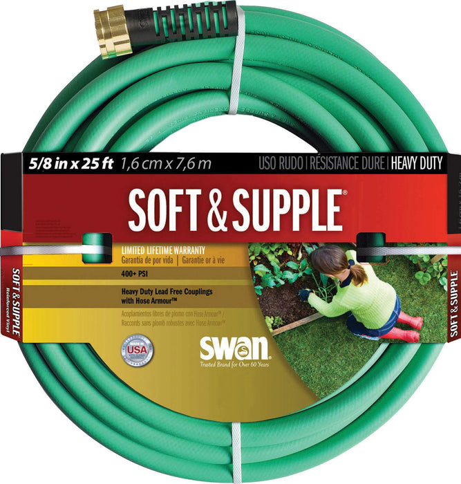 SWAN Hose SNSS58025 5/8" X 25' Soft - Supple Garden Hose