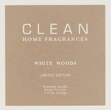 Clean WHITE WOODS Scented Candle NIB SEALED