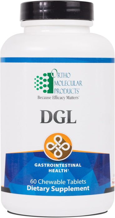Ortho Molecular Products DGL Chewable Tablets, 60 Count