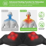 cotsoco Cordless Shiatsu Neck and Shoulder Massager with Heat,Portable Massagers for Neck and Back,3D Deep Tissue Kneading Back Massager for Muscle Pain Relief,Perfect Gifts for Men and Woman